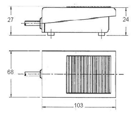 Ножной переключатель ФС-1 (10А; IP50) 1м; Металл; Высоко