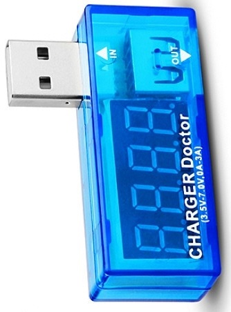 Измеритель Вольтметр ТЕСТЕР USB Вольтметр с ЖК-дисплеем(3925)