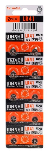 10x ЩЕЛОЧНАЯ БАТАРЕЯ MAXELL LR41 AG3 192 L736