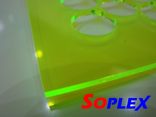 500x300x 3мм PLEXI FLUO зеленый PLEXA PLEXI LANA