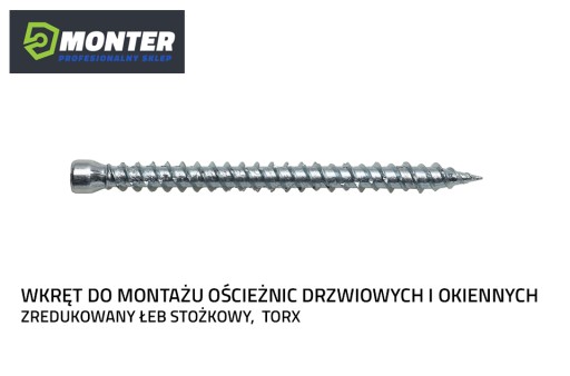 WKRET SRUBA 7,5x212 do oscieznic OKIEN I DRZWI 100