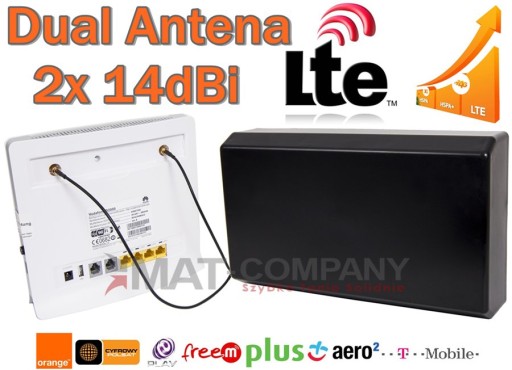 ДВОЙНАЯ АНТЕННА MIMO LTE 4G SMA B315 B593 MF283 B525