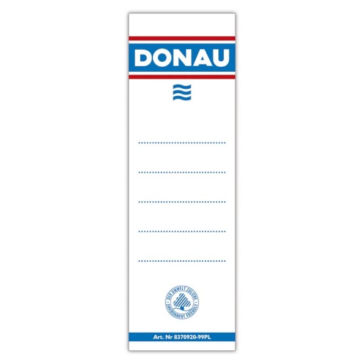 ЭТИКЕТКИ ДЛЯ DONAU BINDER 48x153 мм ВСТАВКА 20 ШТ.