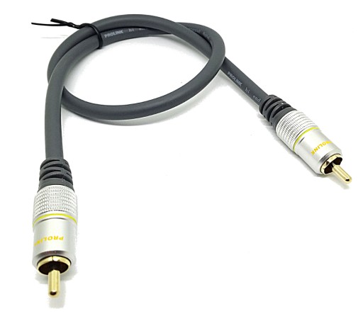 Подключение кабеля SPDIF 1x RCA 1xRCA PROLINK 1,2 м