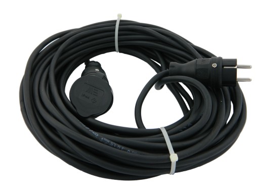 РЕЗИНОВЫЙ УДЛИНИТЕЛЬ 3Х2,5 5М ВИЛКА + РОЗЕТКА IP-44