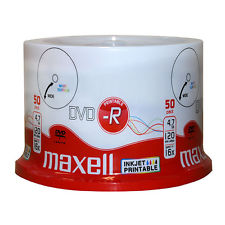 Диски MAXELL DVD-R для печати БЕЛЫЕ для печати 100 шт.