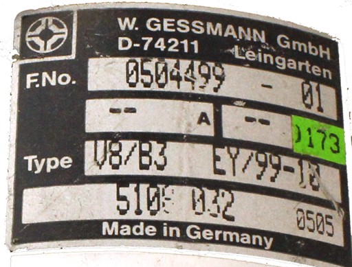 КОНТРОЛЛЕР W.GESSMANN 0504499