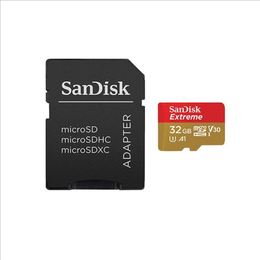 КАРТА SANDISK EXTREME microSDXC 32 ГБ 100 МБ/sC10 U3