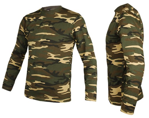 Футболка Mil-Tec Блузка с длинными рукавами Woodland L