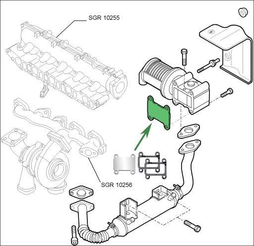 Заглушка EGR 1.9 2.4JTD ALFA ROMEO 147 156 159 166