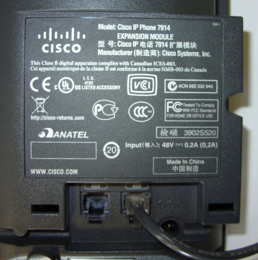 КЛЮЧЕВАЯ КОНСОЛЬ CISCO IP 7914 СЕРИЯ 7900 VOIP FV ПАНЕЛЬ