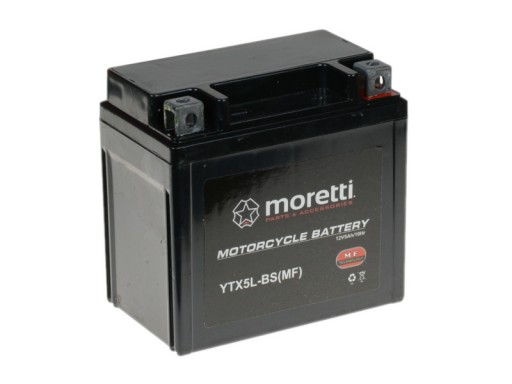 Гелевой аккумулятор для мотоциклов MORETTI MTX5L-BS