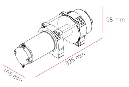 ЛЕБЕДКА DRAGON 1,6T ЭЛЕКТРИЧЕСКАЯ ЛЕБЕДКА 12 В для четырехплугового плуга + пульт дистанционного управления