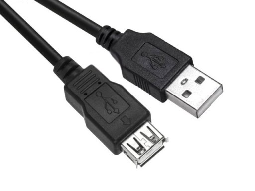 Разъем USB-кабеля, розетка - USB A - вилка A, 5 м