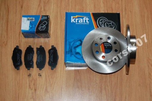 Тормозные диски KRAFT + колодки CORSA C 00-06