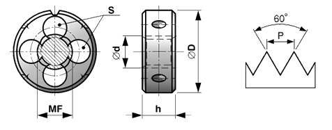 Narzynka MF drobnozwojna M10x0,75 HSS DIN-EN 22568