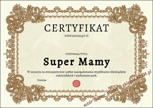 DZIEŃ MATKI - PREZENT Pantofle SUPER MAMA nr 36