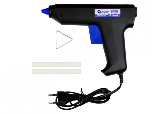 PISTOLET DO KLEJU KLEJENIA NA GORĄCO 80W GEKO +++