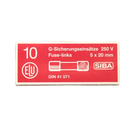 Bezpiecznik 5x20mm 0.16A szybki 160mA SIBA 10szt