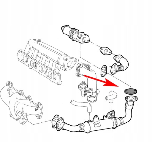 Пробка клапана EGR FIAT BRAVO STILO IDEA 1.9 JTD