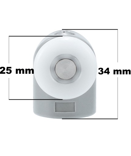 Поворотное колесо для душевой кабины диаметром 25 мм.