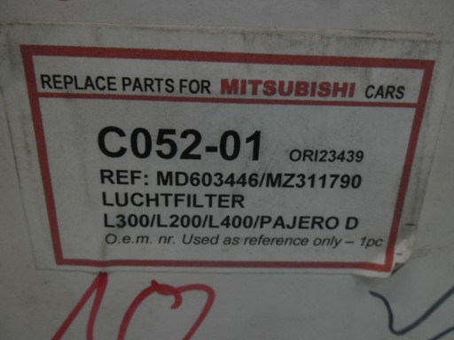 Воздушный фильтр L300 MITSUBISHI PAJERO НОВЫЙ