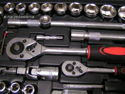 ZESTAW NARZĘDZIOWY 108el KLUCZY NASADOWE + 6-22mm