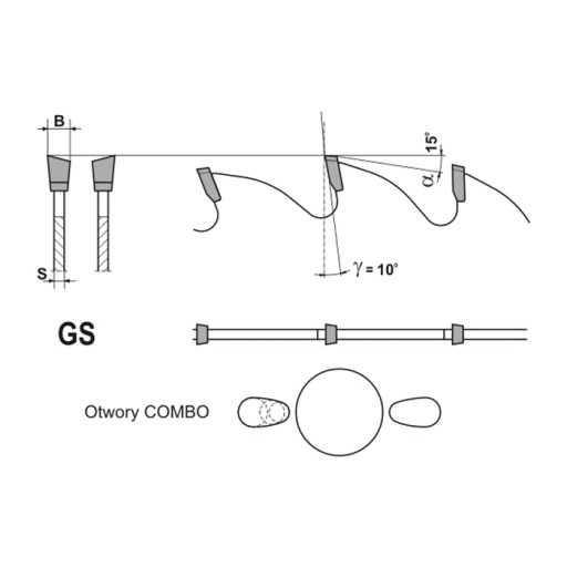 Пила циркулярная HM GLOBUS 500x30x4,2/2,8/44z GS10