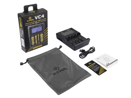 ЗАРЯДНОЕ УСТРОЙСТВО XTAR VC4 18650 26650 ЖК-дисплей