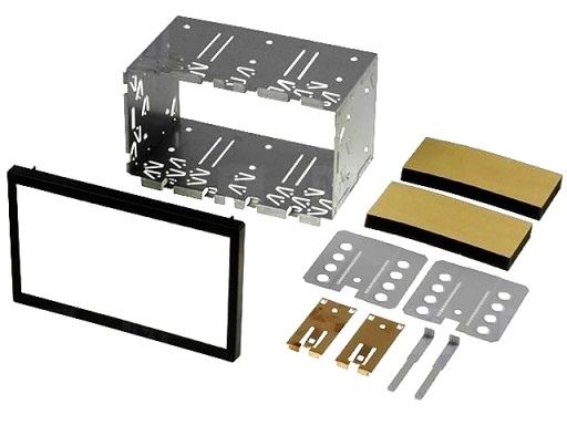 МОНТАЖНЫЙ ПОЛУКАРМАН 2 DIN + РАМА + КЛЮЧИ