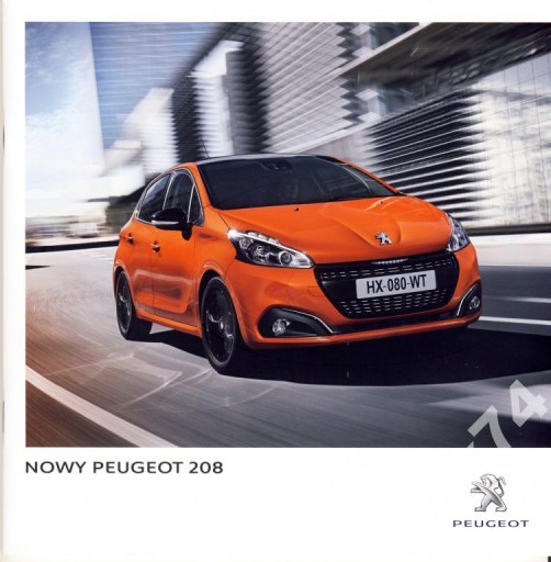 Брошюра о Peugeot 208 2015 г., польский язык, 44 стр.