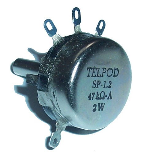 ПОТЕНЦИОМЕТР TELPOD SP-1.2_47кА 2W ось 25мм