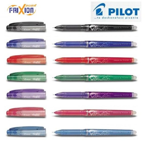 PILOT FRIXION POINT 0,5 стираемая подводка, 7 цветов