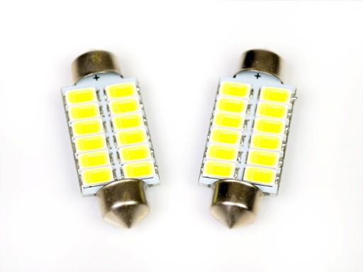 Трубчатая светодиодная лампа 12 SMD 5630 C5W C10W 42 мм