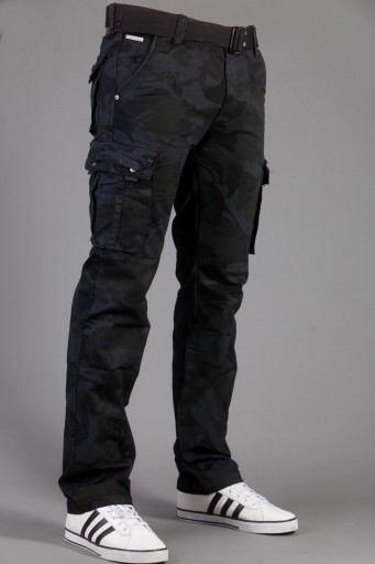 Bojówki moro + pasek 2096-1 rozm. 36 fashionmen2