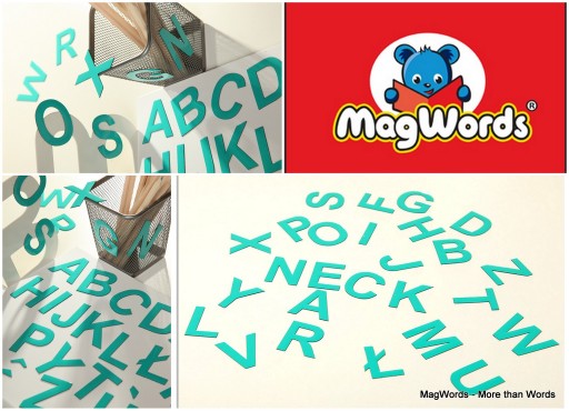 Literki Magnetyczne, ALFABET, 5 cm WIELKIE Litery