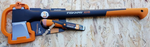 FISKARS SIEKIERA ROZŁUPUJĄCA X21+ NÓŻ Z OSTRZAŁKĄ