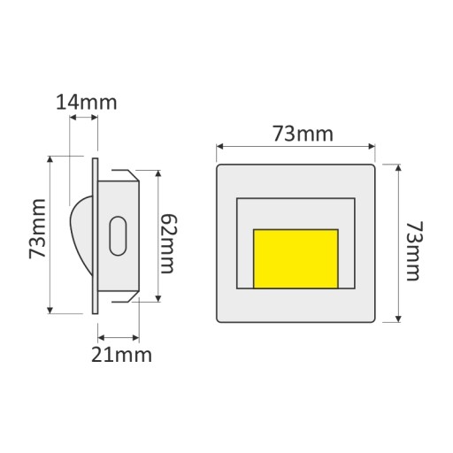 STEP LED 1,4 Вт 12 В освещение лестницы