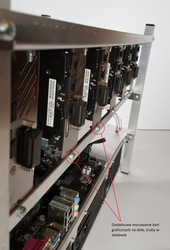 КОРПУС Рама для майнинга криптовалюты 6GPU 3PSU ME6B