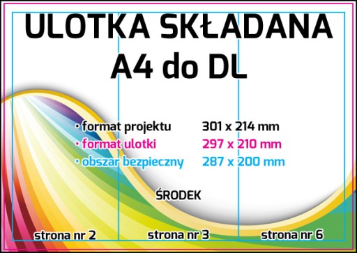 ЛИСТОВКИ СКЛАДАННЫЕ ПАПКИ А4 ДО А5 DL 500 шт. 250г.