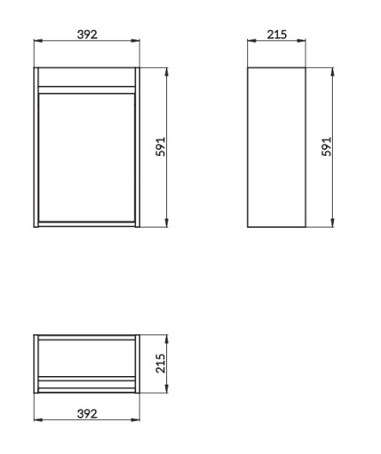 CERSANIT РАКОВИНА СО ШКАФОМ 40X22 СМ S801281