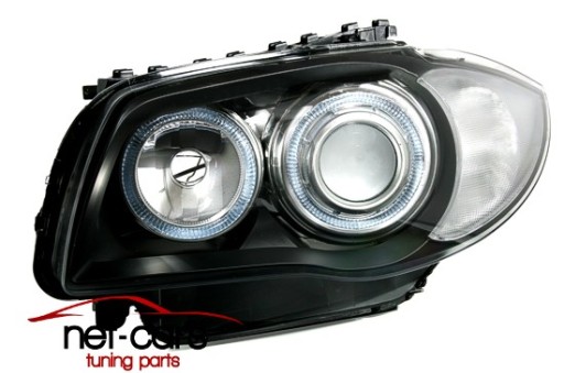 ЛАМПЫ ФАР BMW 1 E81 E87 04-07 ANGEL EYES BL