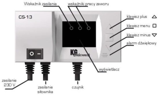 КОНТРОЛЛЕР CS-13 ДЛЯ СМЕСИТЕЛЬНОГО КЛАПАНА ПРИВОДА KG ELEKTRONIK