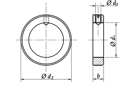 Втулка стопорного кольца 4x8x5 DIN 705 A 1 шт.