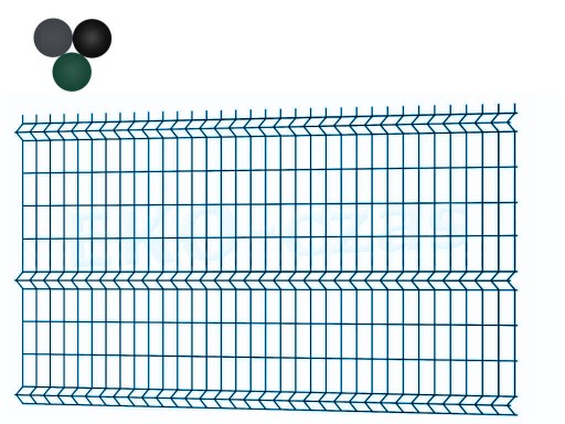 Панель для забора 173 х 250 см цветная, проволока 5 мм.