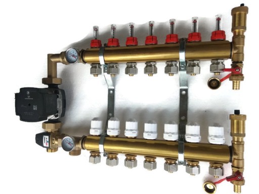 Коллектор 12 с насосной группой GRUNDFOS Самый дешевый.