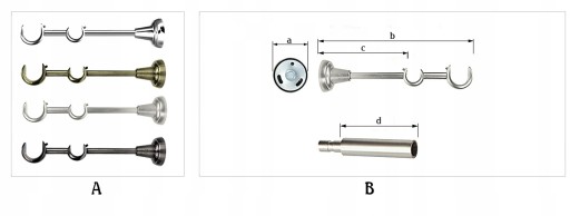 KARNISZE METALOWE RZYMSKIE 25/19mm NA WYMIAR