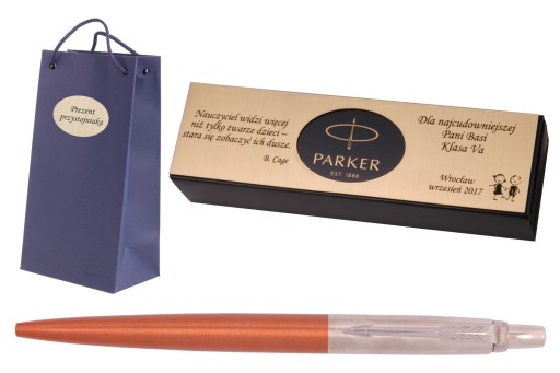 PARKER Jotter Chelsea Оранжевая ручка ГРАВИРОВОЧНЫЙ стол