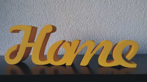HOME надпись буквы связаны 3D украшение