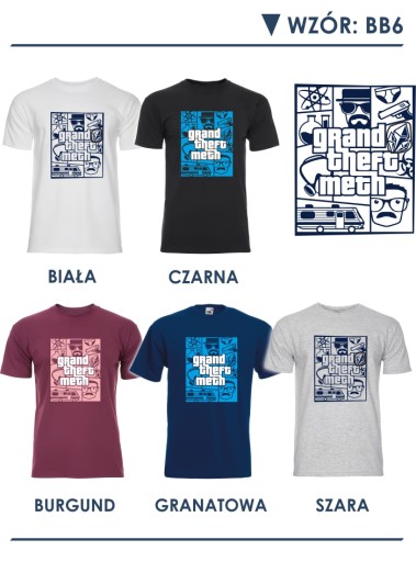 KOSZULKA T-SHIRT BREAKING BAD HEISENBERG PINKMAN S